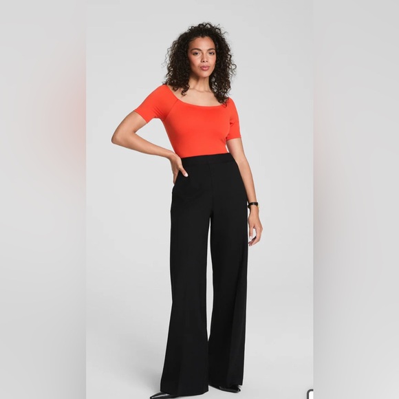 SPANX Black Wide-Leg Women's Pants - Picture 1 of 6